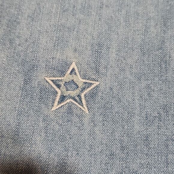 NWT High Rise Jupe Buffalo Ivy Star Denim Raw Hem Skirt - Picture 4 of 11